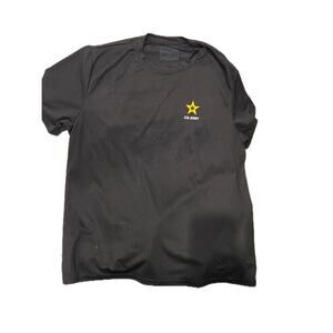 US Army Black Micro Fiber T-Shirt Mens Large